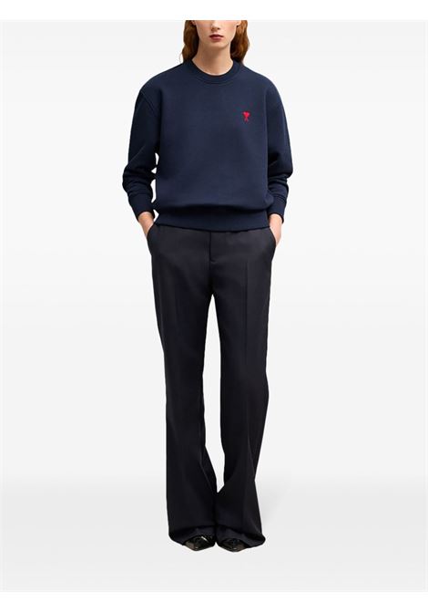 Felpa ami de coeur in blu Ami paris - uomo AMI PARIS | BFUSW035730430